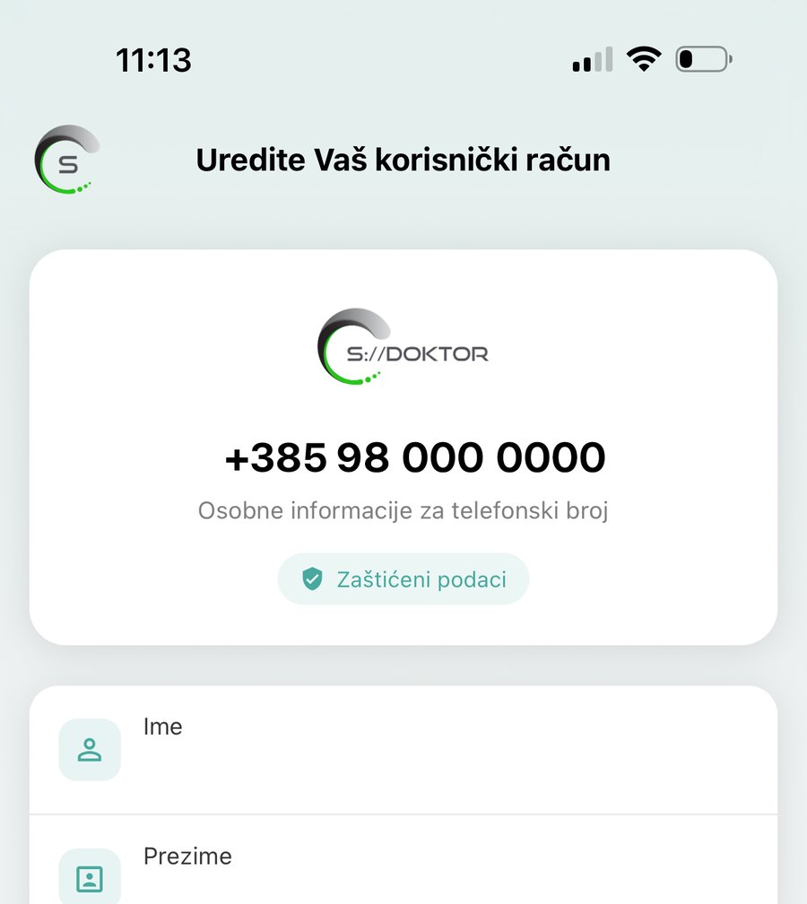 Registracija računa